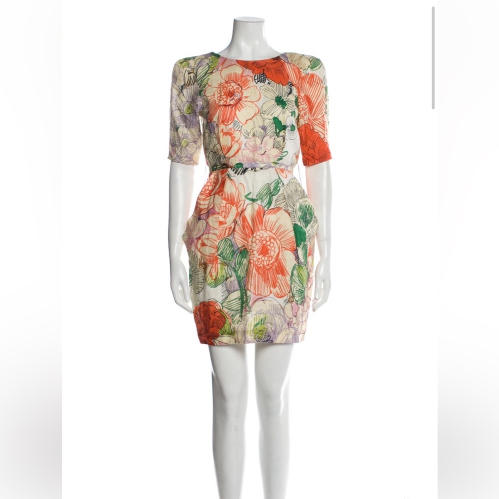 Stella McCartney Multicolor Floral Printed Mini Dress
